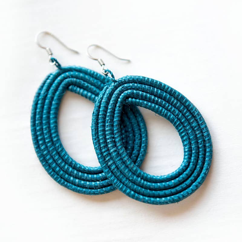 Keza - Woven Loop Earrings