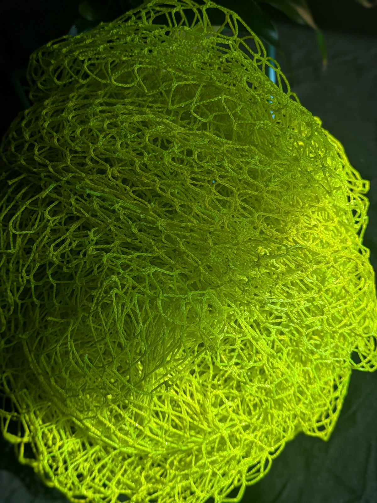 African Shower Net Neon Green
