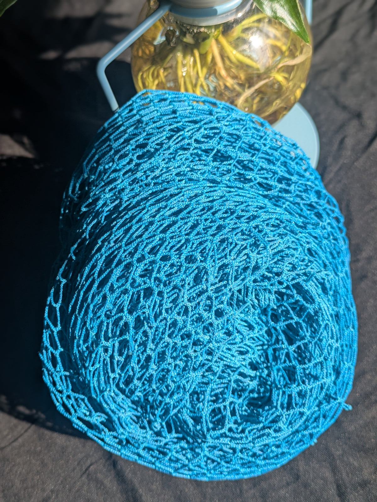 African Shower Net Blue