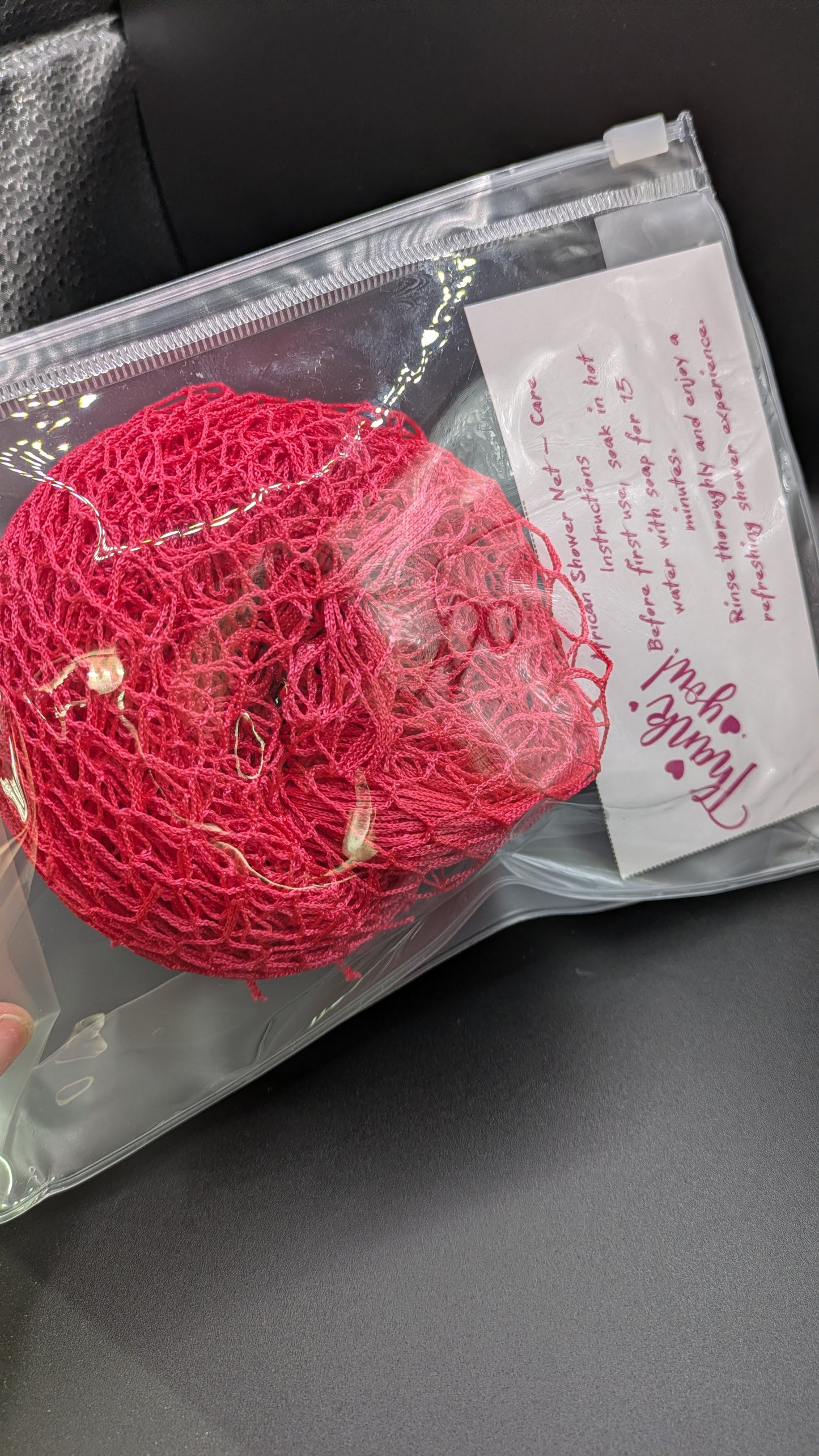 African Shower Net Pink